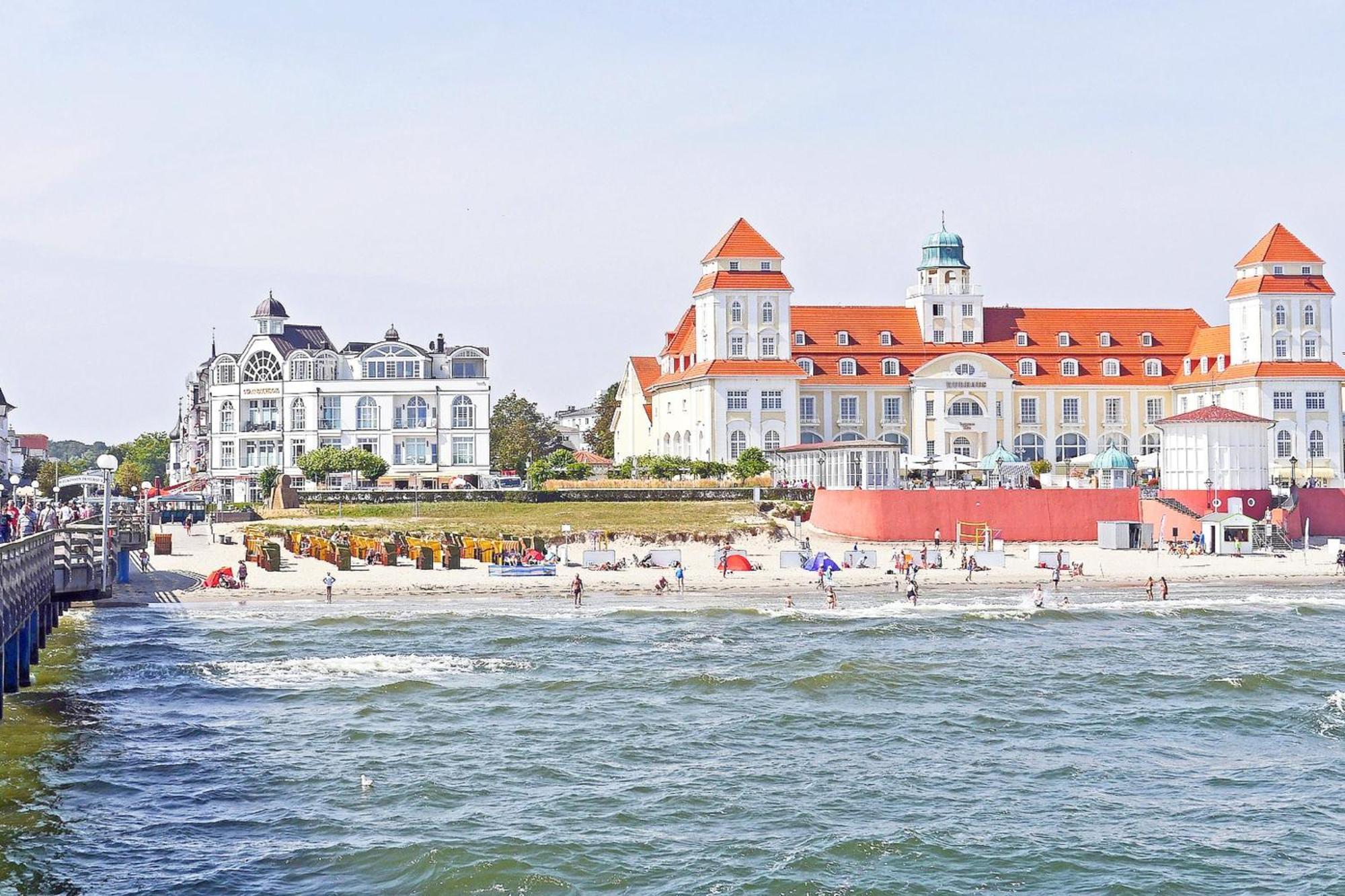 Aparthotel Ostsee Fewo 36 Balkon, Meerblick, Strand 宾茨 外观 照片